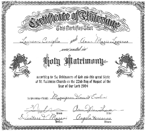 certificate of baptism